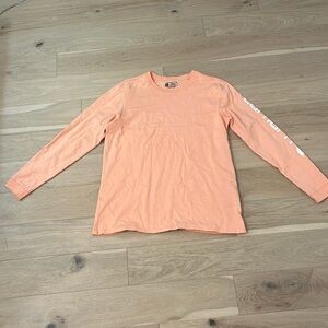 Carhartt Womens Loose Fit Heavyweight Long-Sleeve in Coral